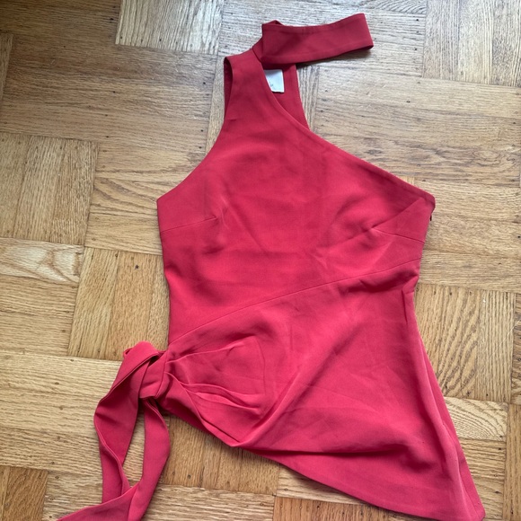 Cinq à Sept, Leah One-Shoulder Choker Blouse Small - Picture 1 of 3
